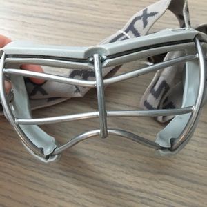 STX gray lacrosse goggles
